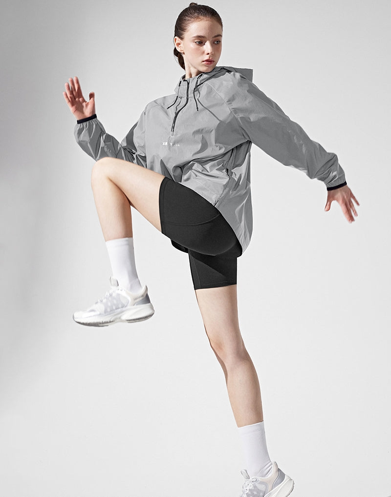 RX All Over 半拉鍊連帽長袖上衣｜反光銀 Reflective Silver｜XFK1JL1005