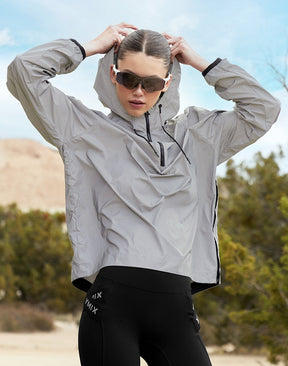 RX All Over 半拉鍊連帽長袖上衣｜反光銀 Reflective Silver｜XFK1JL1005