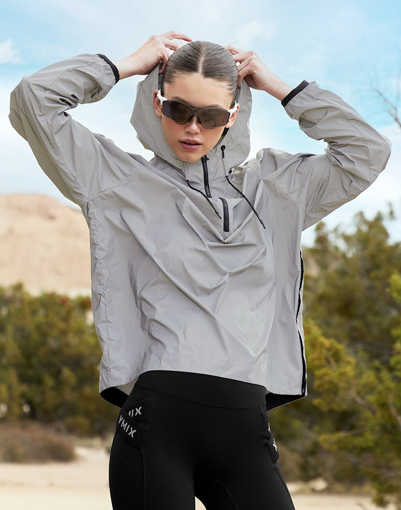 RX All Over 半拉鍊連帽長袖上衣｜反光銀 Reflective Silver｜XFK1JL1005