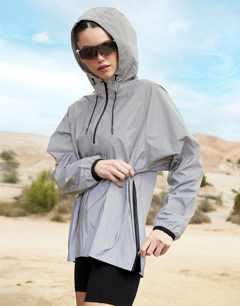 RX All Over 半拉鍊連帽長袖上衣｜反光銀 Reflective Silver｜XFK1JL1005