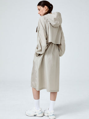 Airy Essential 輕盈連帽長版外套｜共3色｜XFK1JL1104