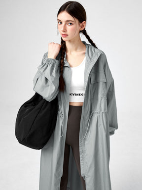 Airy Essential 輕盈連帽長版外套｜共3色｜XFK1JL1104