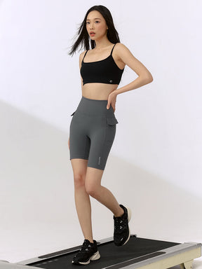 黑標360N 柔彈美感側口袋4.5分緊身褲｜共5色｜XFK2LS1501