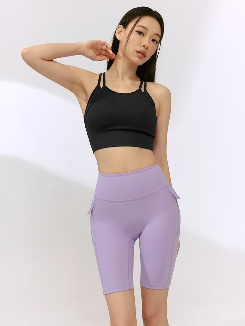 黑標360N 柔彈美感側口袋4.5分緊身褲｜共5色｜XFK2LS1501