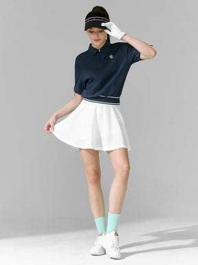 Magic Hole 抽繩袖口POLO短袖上衣｜共3色｜XFK2QS1205