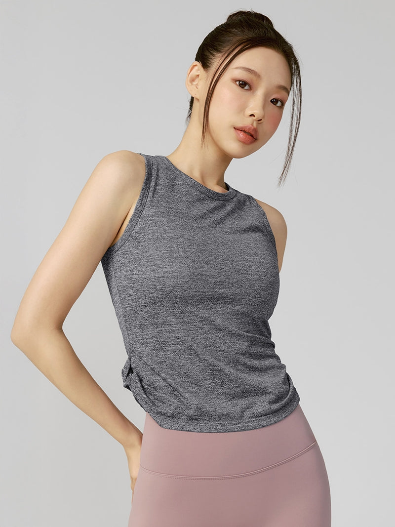 Air Mesh 側扭結無袖修身背心上衣｜共5色｜XFK2TE1005