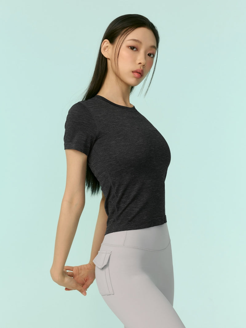 Mesh 無縫修身短袖上衣｜共4色｜XFK2TS1005