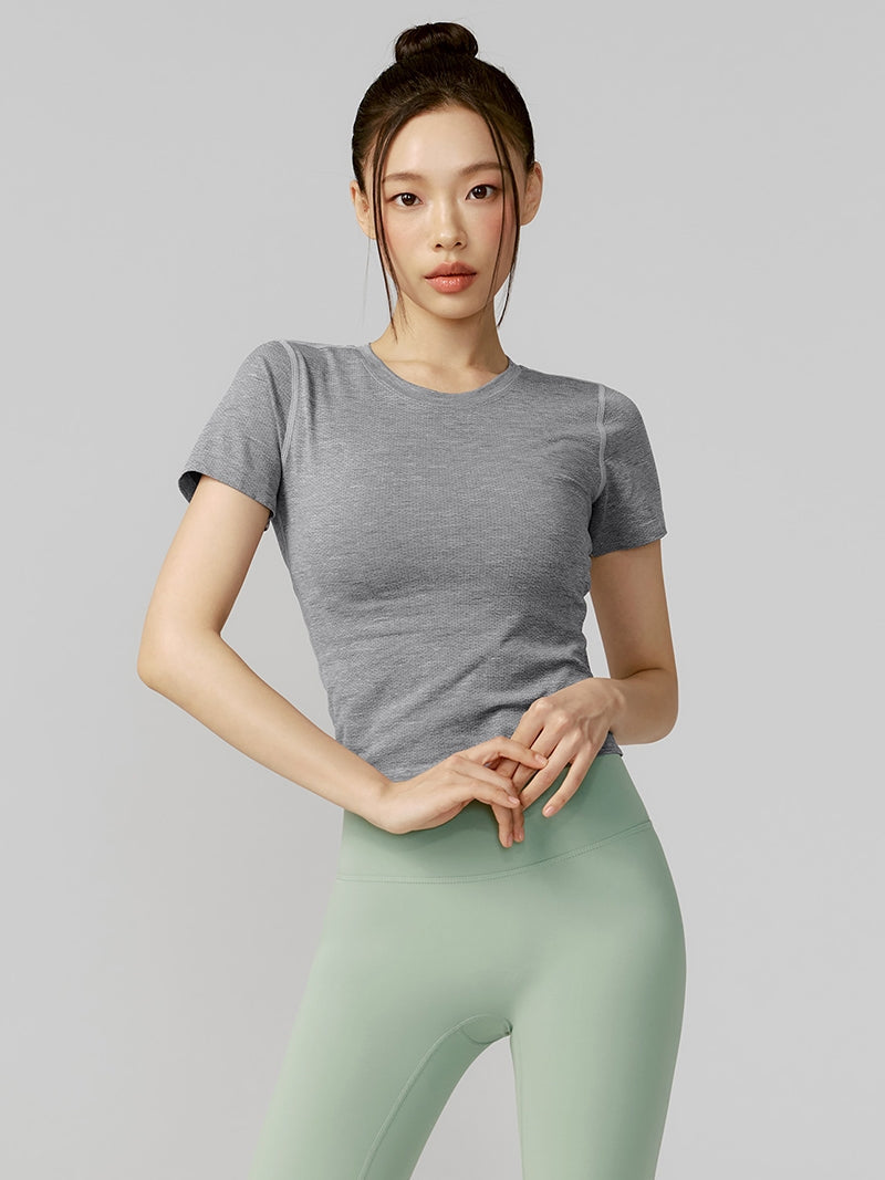 Mesh 無縫修身短袖上衣｜共4色｜XFK2TS1005