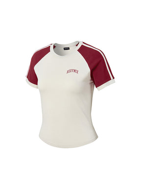 Reglan 色塊短版短袖上衣｜共4色 ｜XFK2TS1101