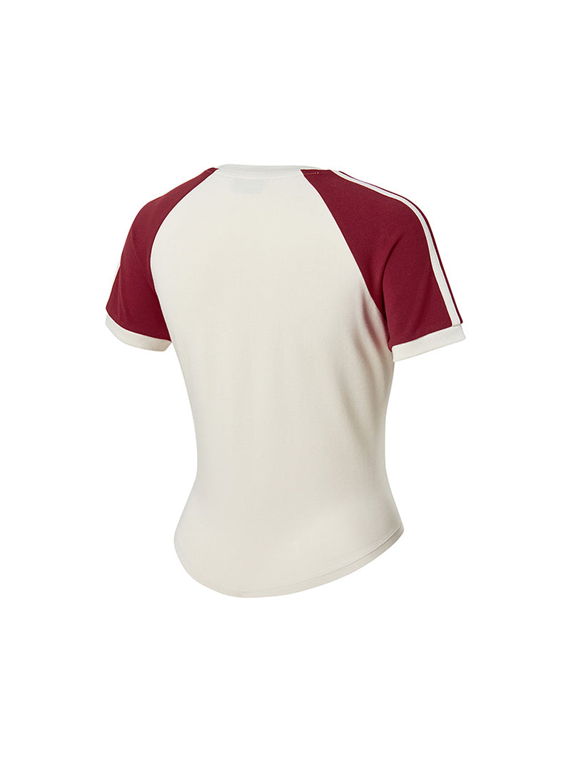 Reglan 色塊短版短袖上衣｜共4色 ｜XFK2TS1101