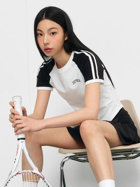 Reglan 色塊短版短袖上衣｜共4色 ｜XFK2TS1101
