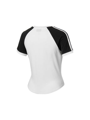 Reglan 色塊短版短袖上衣｜共4色 ｜XFK2TS1101