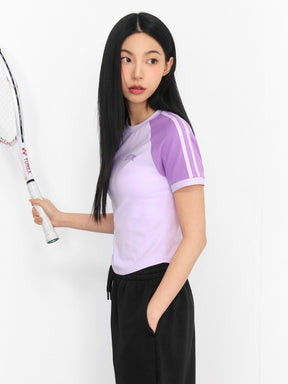 Reglan 色塊短版短袖上衣｜共4色 ｜XFK2TS1101