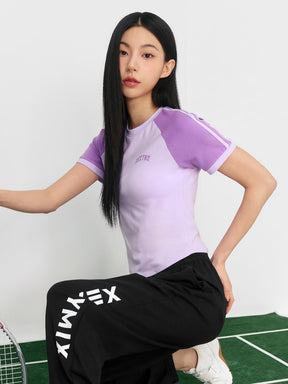 Reglan 色塊短版短袖上衣｜共4色 ｜XFK2TS1101