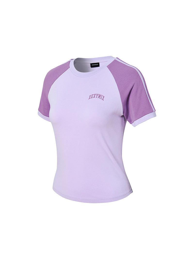 Reglan 色塊短版短袖上衣｜共4色 ｜XFK2TS1101