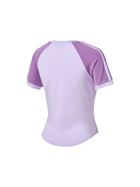 Reglan 色塊短版短袖上衣｜共4色 ｜XFK2TS1101