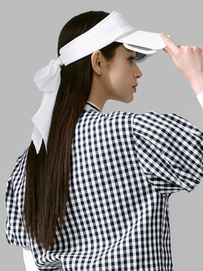 Ribbon 蝴蝶結造型延展遮陽帽 | 共3色 | XFK5AC1703