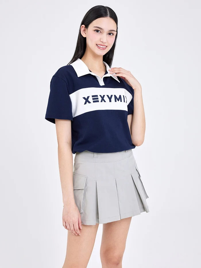 高腰工裝風格2in1百褶裙｜共4色｜XGFSK01J1