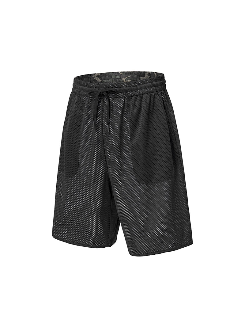 Men’s 迷彩翻轉兩穿短褲｜黑色-迷彩色 Black & Military｜XMK2PS1103