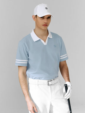 Men's V字POLO領珠地棉短袖上衣｜共3色｜XMK2QS1204