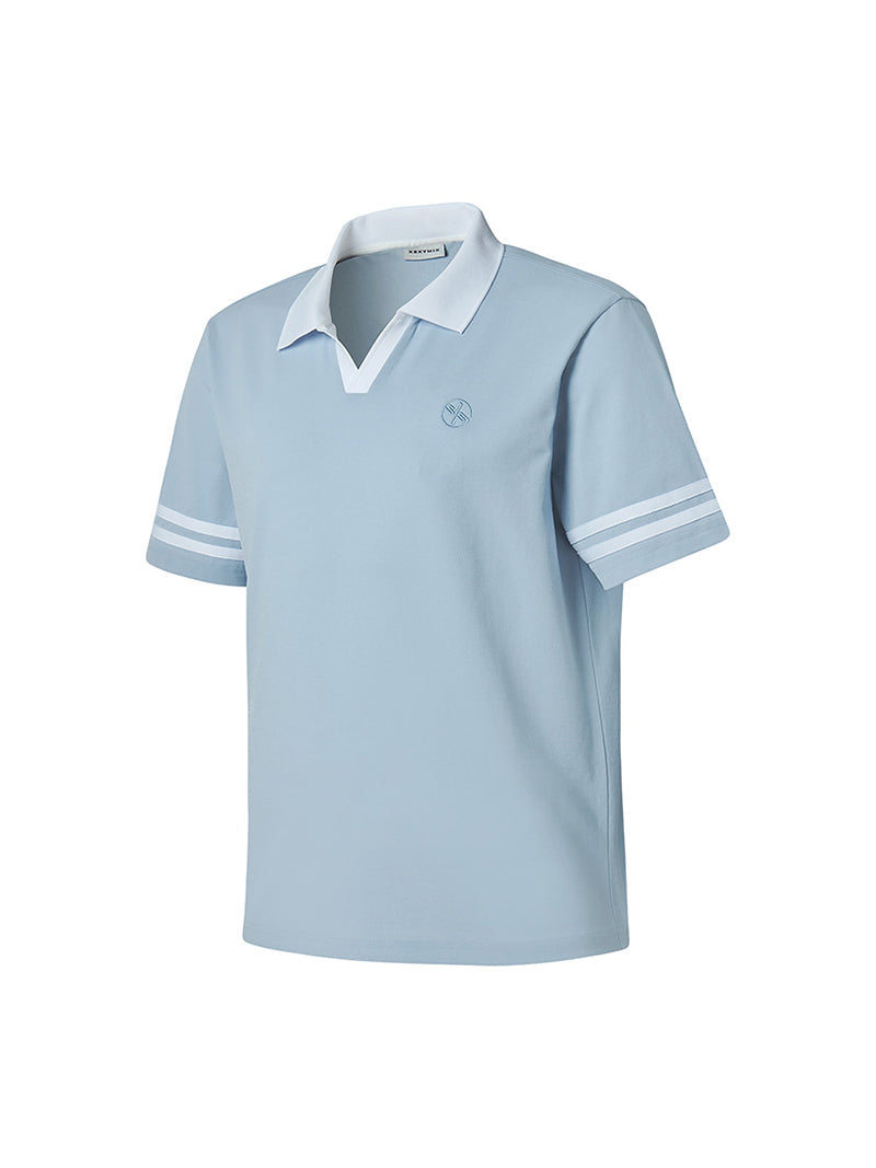 Men's V字POLO領珠地棉短袖上衣｜共3色｜XMK2QS1204