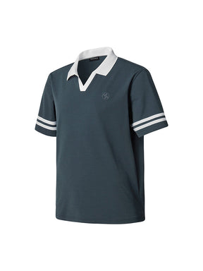 Men's V字POLO領珠地棉短袖上衣｜共3色｜XMK2QS1204