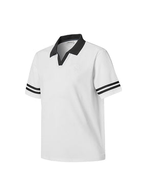 Men's V字POLO領珠地棉短袖上衣｜共3色｜XMK2QS1204