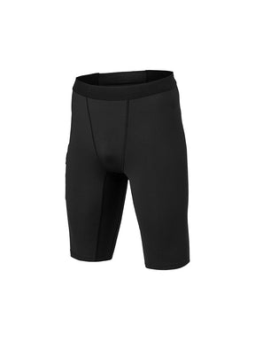 RX  Men's 壓縮口袋5分緊身褲 ｜黑色｜XMK3PS1001