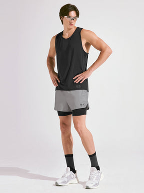 RX Men's All-Over反光短褲(2 in 1) ｜反光銀｜XMK3PS1003