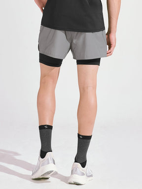 RX Men's All-Over反光短褲(2 in 1) ｜反光銀｜XMK3PS1003