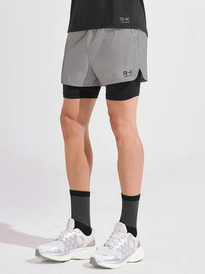 RX Men's All-Over反光短褲(2 in 1) ｜反光銀｜XMK3PS1003