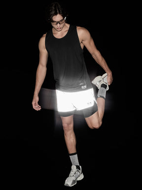 RX Men's All-Over反光短褲(2 in 1) ｜反光銀｜XMK3PS1003