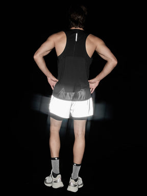 RX Men's All-Over反光短褲(2 in 1) ｜反光銀｜XMK3PS1003