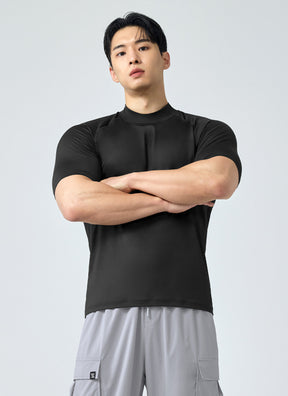 MuscleTech Men's 立領短袖上衣 ｜共3色｜XMK3TS1002