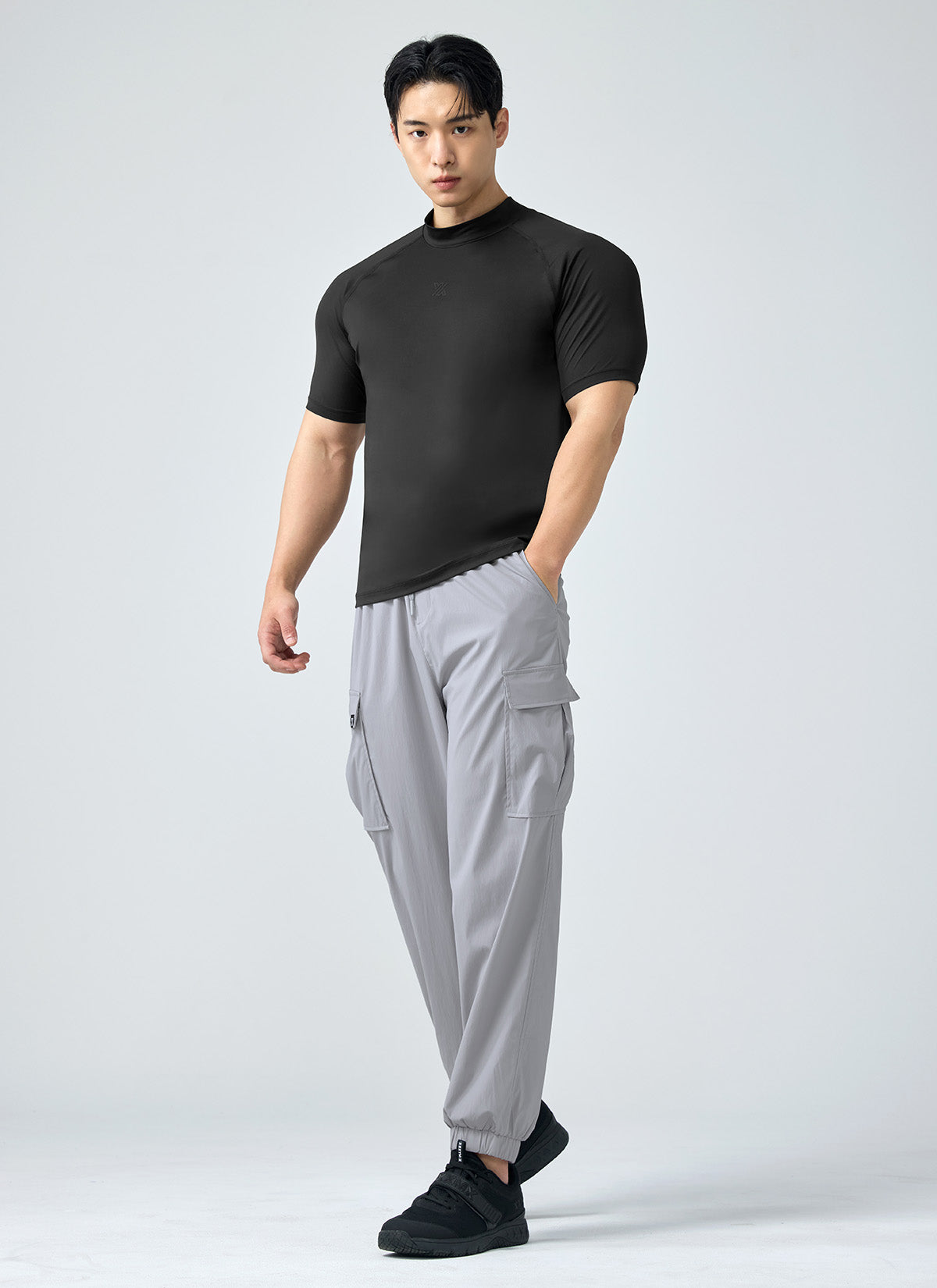 MuscleTech Men's 立領短袖上衣 ｜共3色｜XMK3TS1002