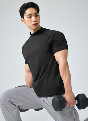 MuscleTech Men's 立領短袖上衣 ｜共3色｜XMK3TS1002