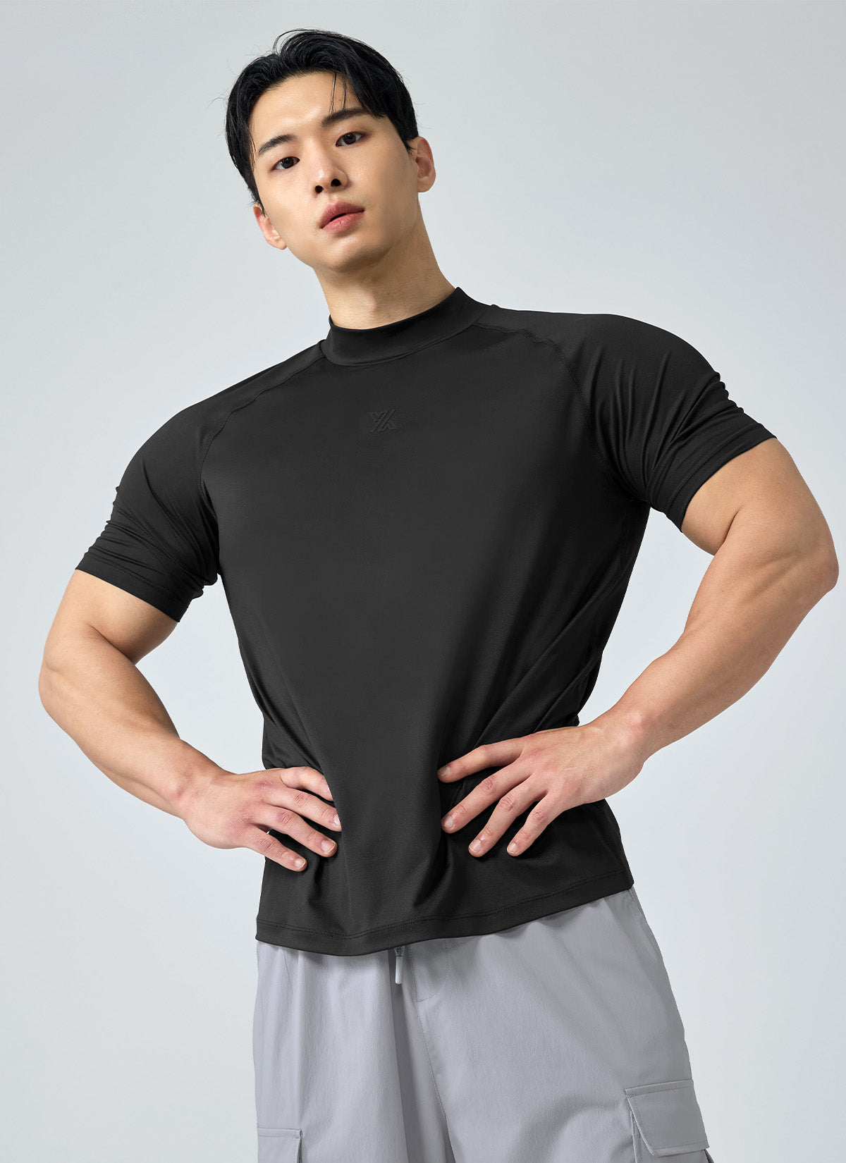 MuscleTech Men's 立領短袖上衣 ｜共3色｜XMK3TS1002