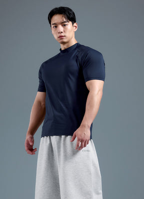 MuscleTech Men's 立領短袖上衣 ｜共3色｜XMK3TS1002