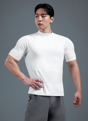 MuscleTech Men's 立領短袖上衣 ｜共3色｜XMK3TS1002