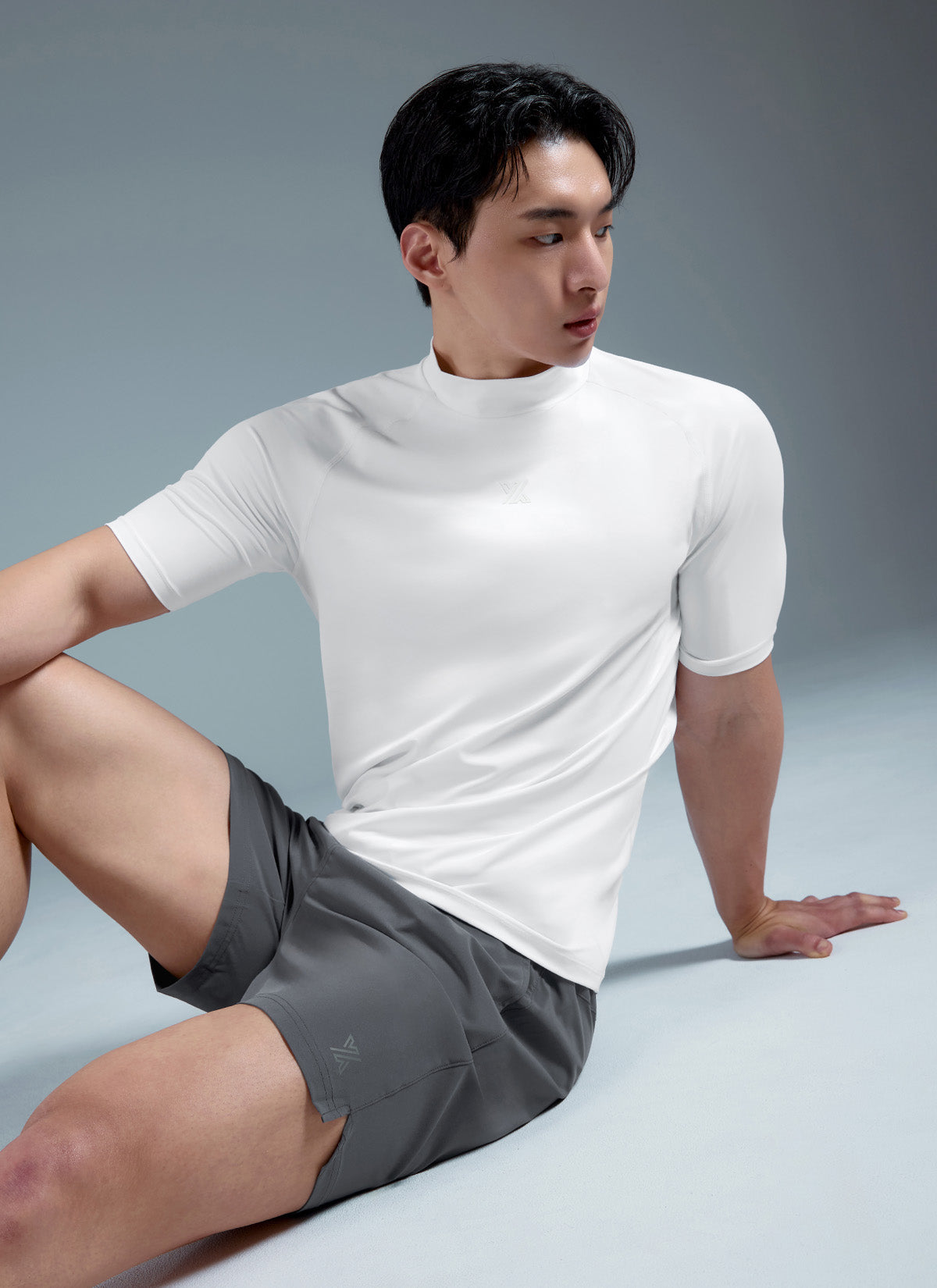 MuscleTech Men's 立領短袖上衣 ｜共3色｜XMK3TS1002