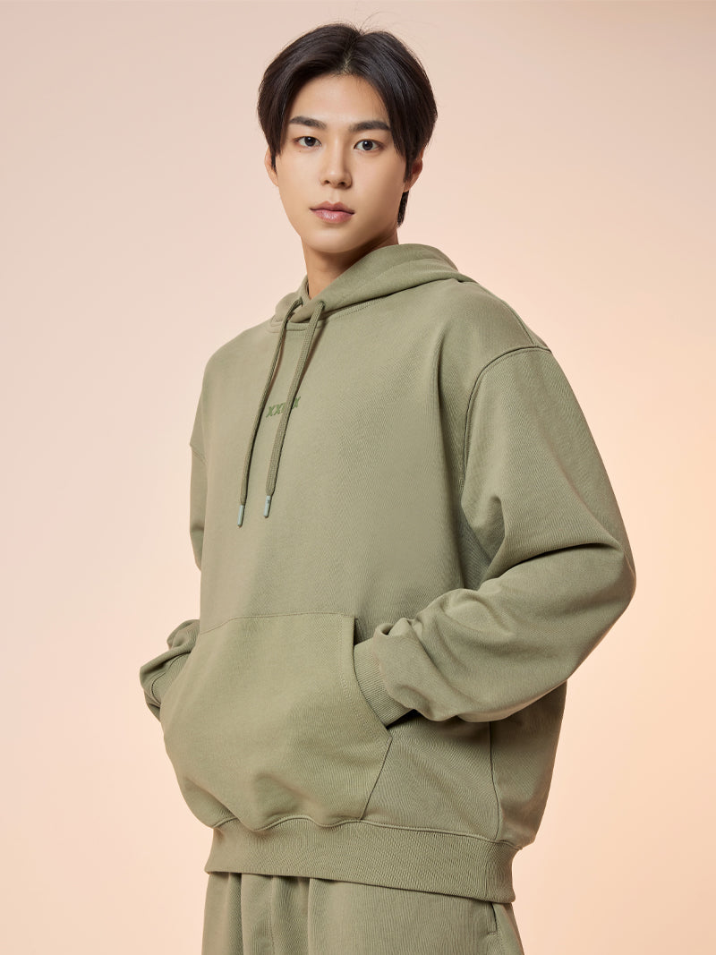 xxmx小標誌連帽前側口袋大學TEE｜共6色 ｜XMMHD01J1
