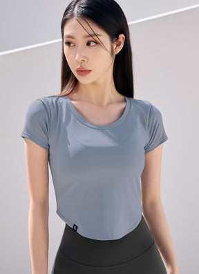 XELLA™ Light 圓弧短版短袖上衣｜共19色｜XT4355G