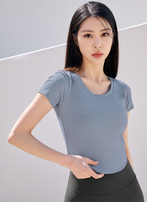 XELLA™ Light 圓弧短版短袖上衣｜共19色｜XT4355G