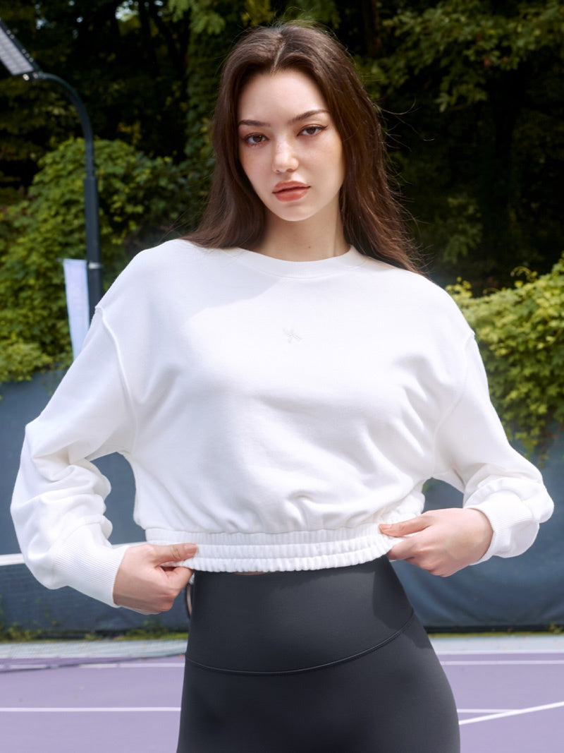 X標誌圓領柔軟收腰短版大學TEE｜共4色｜XTFMT05J3