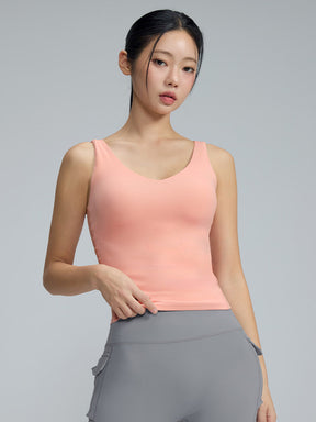 黑標BREATHE柔美V領長版背心上衣｜共4色｜XWFBR20J3