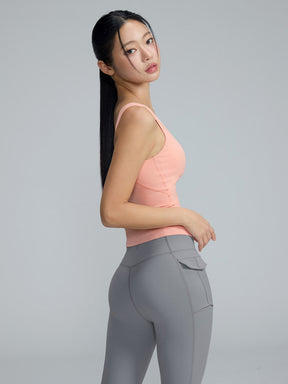 黑標BREATHE柔美V領長版背心上衣｜共4色｜XWFBR20J3