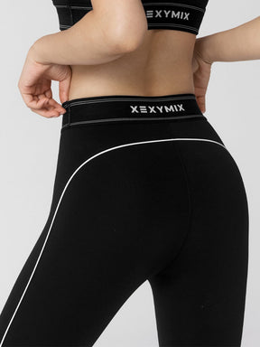 Active Fit 黑標360N柔彈美感文字腰帶緊身褲｜共5色｜XWFLG17J3