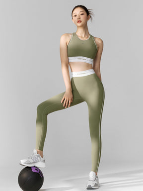 Active Fit 黑標360N柔彈美感文字腰帶緊身褲｜共5色｜XWFLG17J3