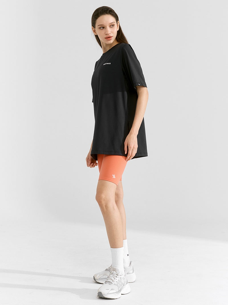 酷涼輕盈 Over-fit 開衩綁結短袖上衣｜共6色｜XWFST01J2