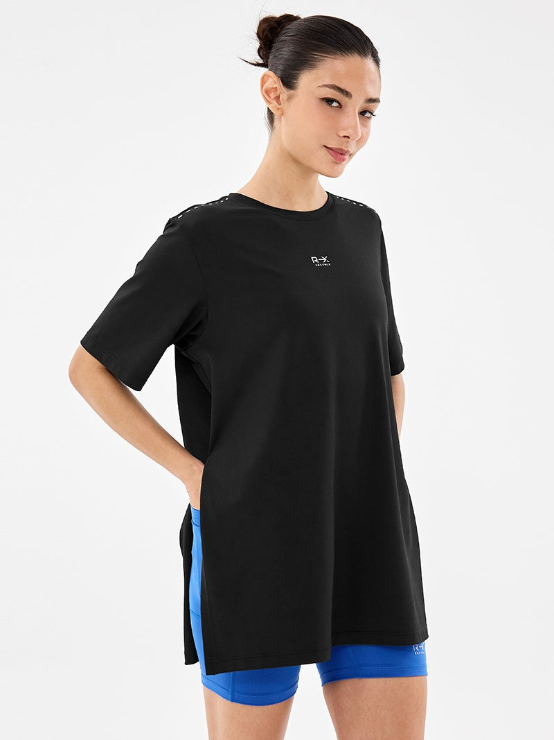RX CoolDry Over Fit 開衩綁結短袖上衣｜共5色｜XWFST11J2
